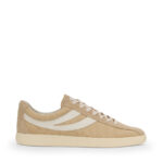 Sneakers Superga Uomo in Tela Beige Chiaro Suola Avorio art.1960 Capri Cotton HairySuede Beige LT-White Avorio