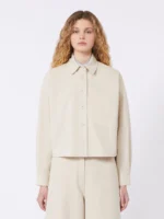 Camicia MaxMara Weekend in drill di cotone color sabbia art. WKDRADENTE - immagine 2