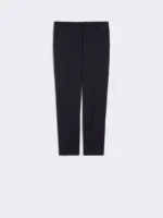 Pantalone MaxMara Weekend a sigaretta in lana stretch blu art. WKDCANON