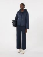 Giacca MaxMara Weekend imbottita con cappuccio in tela antigoccia color blu art. WKDAGRESTE - immagine 5