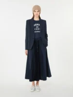 Giacca MaxMara Weekend in jersey di cotone color blu art. WKDGINNASTA - immagine 5