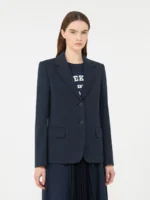Giacca MaxMara Weekend in jersey di cotone color blu art. WKDGINNASTA - immagine 2