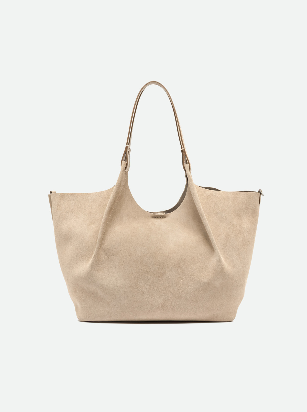Borsa a Spalla Grande Gianni Chiarini In Camoscio Nude art. Dua Nude - immagine 4