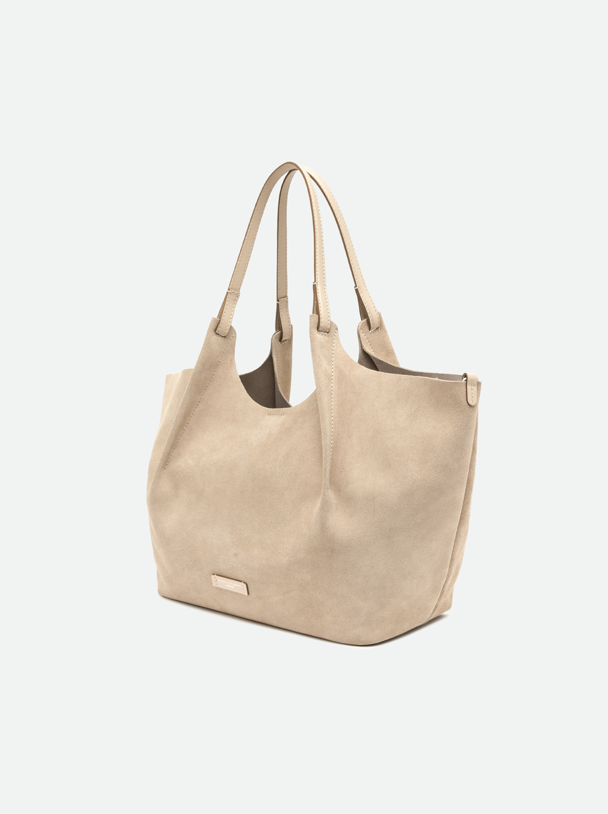 Borsa a Spalla Grande Gianni Chiarini In Camoscio Nude art. Dua Nude - immagine 3