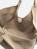 Borsa a Spalla Grande Gianni Chiarini In Camoscio Nude art. Dua Nude - immagine 6