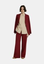 Pantalone MM by MaxMara  in jersey stretch color magenta art. MMLPAIO - immagine 3
