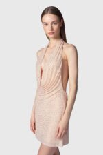 MiniAbito Donna Twentyfourhaitch in Jersey Strass Nude Art. Lipe - immagine 3