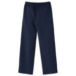 Pantaloni 'S MaxMara in stuoia di lino color blu art. SMMAMEDEA - immagine 2