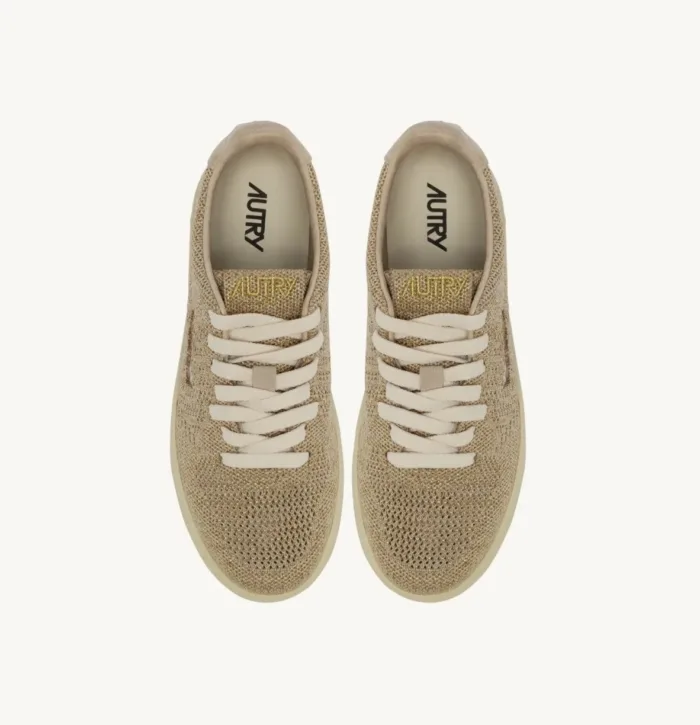 Sneakers Autry Donna in Tessuto Traforato Oro Glitter Art. EKLW KU02, foto 5 di 6