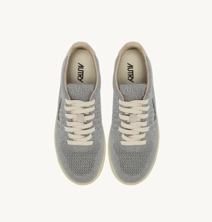 Sneakers Autry Donna in Tessuto Traforato Argento Glitter Art. EKLW KU01, foto 6 di 7