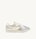 Sneakers Autry Windspin Donna in Pelle Argento art. WSLW AJ02