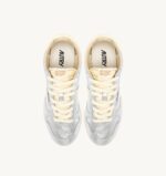 Sneakers Autry Windspin Donna in Pelle Argento art. WSLW AJ02 - immagine 5