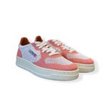 Sneakers Autry Donna in Tessuto Traforato Bianco e Salmone Art. EKLW KB06 - immagine 2