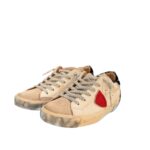 Sneakers Donna Philippe Model Paris Prsx In Pelle Bianca Linguetta in Camoscio e Spoiler in Cavallino Maculato cod. PRLD VXA1 - immagine 3