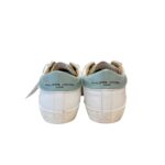 Sneakers Donna Philippe Model Paris Prsx In Pelle Bianca Linguetta In Glitter Oro Spoiler Salvia cod. PRLD VGA3 - immagine 4