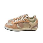 Sneakers Donna Philippe Model PGAL in Camoscio Rosa e Pelle Oro art. PGLD MXE2 - immagine 3
