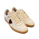 Sneakers Donna Philippe Model PGAL in Pelle Bianca e Spoiler Fucsia art. PGLD VG01 - immagine 2