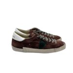 Sneakers Uomo Philippe Model Paris Prsx in Camoscio Marrone e Spoiler Bianco art. PRLU XS25