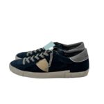 Sneakers Uomo Philippe Model Paris Prsx in Camoscio Blu e Spoiler Tortora art. PRLU XS23 - immagine 4