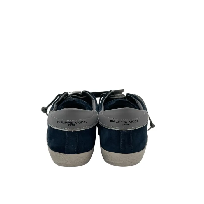 Sneakers Uomo Philippe Model Paris Prsx in Camoscio Blu e Spoiler Tortora art. PRLU XS23, foto 5 di 5