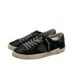 Sneakers Uomo Philippe Model Paris Prsx in Pelle Nera e Spoiler Tortora art. PRLU VZ10 - immagine 3