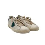 Sneakers Uomo Philippe Model Paris Prsx in Pelle Bianca e Spoiler in Tessuto Blu art. PRLU VD06 - immagine 2