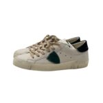 Sneakers Uomo Philippe Model Paris Prsx in Pelle Bianca e Spoiler in Tessuto Blu art. PRLU VD06 - immagine 3