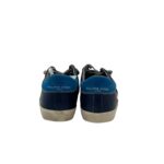 Sneakers Uomo Philippe Model Paris Prsx in Pelle Martellata Blu Spoiler Azzurro art. PRLU VZ11 - immagine 4