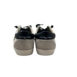 Baskets homme Philippe Model Paris Prsx en cuir blanc, aileron noir et languette en daim beige. PRLU WX55 - image 4