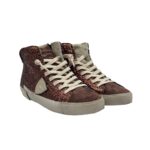 Sneakers Stivaletto Donna Paris Prsx Philippe Model in Glitter e Camoscio Bronzo art. PRHD GG10 - immagine 2
