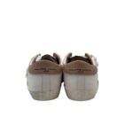 Sneakers Donna Paris Prsx Philippe Model in Pelle Bianca con Glitter Bronzo e Spoiler Nude art. PRLD VGA4 - immagine 4