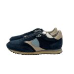 Sneakers Uomo Philippe Model Paris Blville in Camoscio Blu e Spoiler Avorio art. BVLU D004 - immagine 3