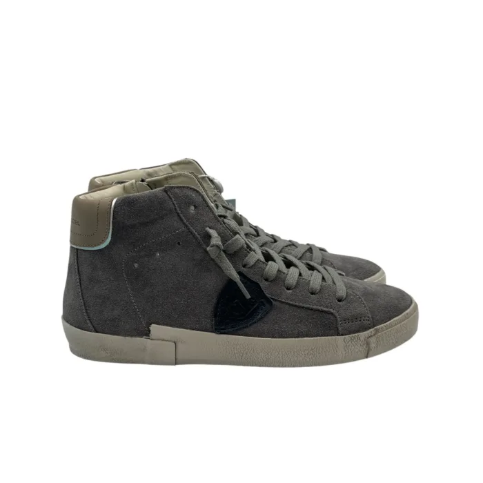 Stivaletto Sneakers Uomo Philippe Model Paris Prsx In Camoscio Grigio cod. PRHU XS27, foto 1 di 4