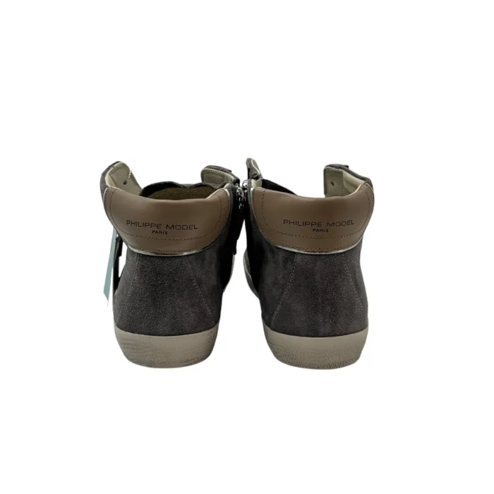 Stivaletto Sneakers Uomo Philippe Model Paris Prsx In Camoscio Grigio cod. PRHU XS27, foto 4 di 4