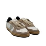 Sneakers Uomo Philippe Model PGAL In Pelle Bianca e Camoscio Tortora Spoiler Nero art. PGLU VD05 - immagine 2