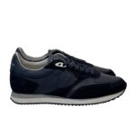 Sneakers Uomo Philippe Model Blville In Camoscio E Pelle Blu art. BVLU VD12