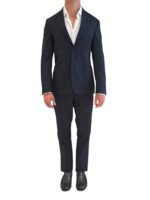 Abito Lardini in Tessuto Tecnico Misto Cotone Blu e Pantalone con Elastico Art. CN149E PAEL66701 850 - immagine 3