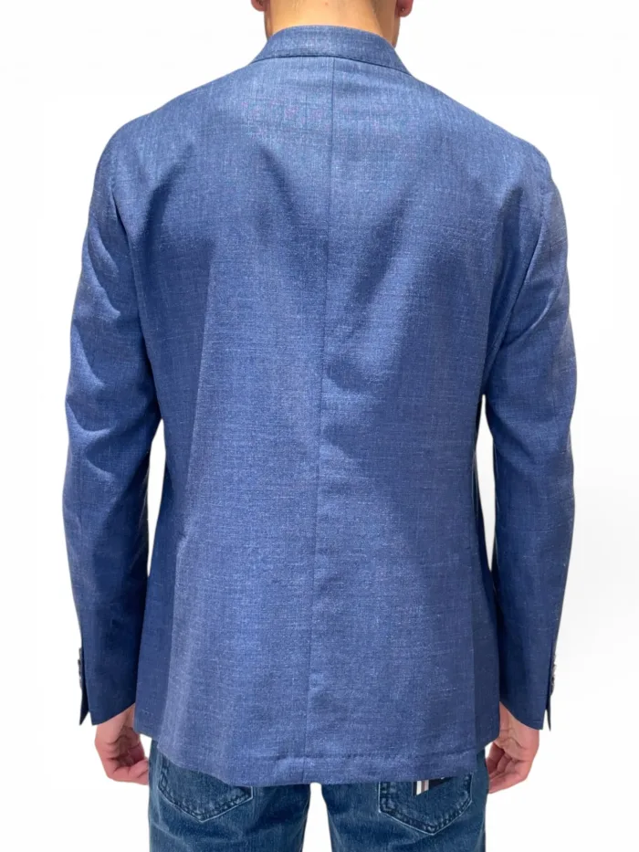 Giacca Latorre in Misto Lino Blu Aperto Drop 4 Art. F44 UJ0563/100, foto 3 di 3