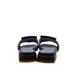 Ciabatta Lorenzo Mari In Pelle Martellata Marrone Testa di Moro, Accessorio Oro Tacco 3 cm art. Samu Mag 51 - immagine 4