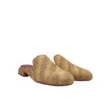 Sabot Lorenzo Mari in Rafia Intrecciata Beige Tacco 3 cm art. Calla 13 - immagine 2