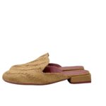 Sabot Lorenzo Mari in Rafia Intrecciata Beige Tacco 3 cm art. Calla 13 - immagine 3