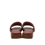 Ciabatta Lorenzo Mari In Pelle Intrecciata Marrone Tacco 3 cm art. Samu Mag 53 - immagine 3