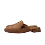 Sabot Lorenzo Mari in Camoscio Nude Tacco 3 cm art. Calla 13 - immagine 3