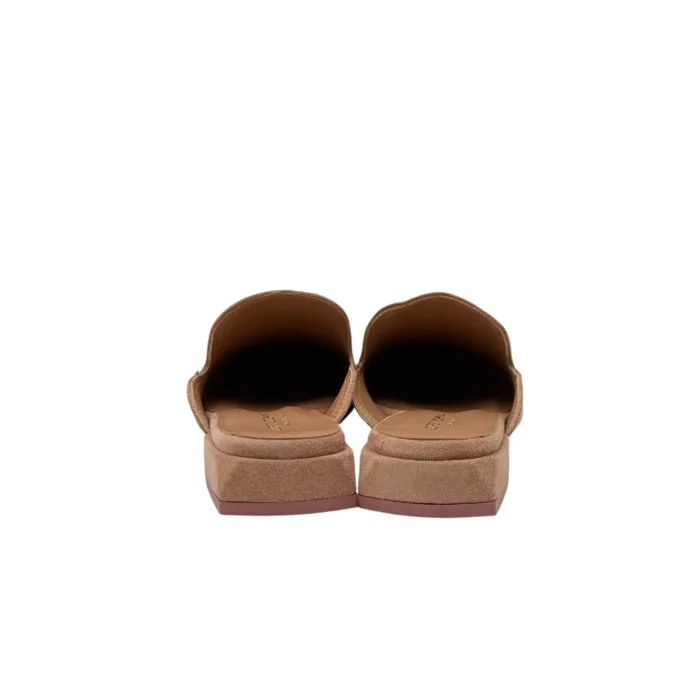 Sabot Lorenzo Mari in Camoscio Nude Tacco 3 cm art. Calla 13, foto 4 di 4