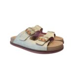 Sandali Doppia Fascia Lorenzo Mari In Rafia Beige art. Primula 01 - immagine 2