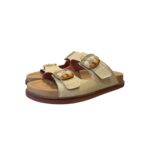 Sandali Doppia Fascia Lorenzo Mari In Rafia Beige art. Primula 01 - immagine 3