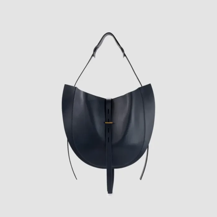 Borsa Hobo Grande a Spalla Minobossi in Morbida Nappa Nera art. PROMISLIZLILLE NERO, foto 1 di 2