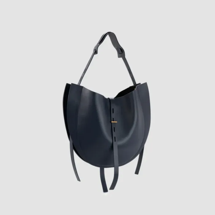Borsa Hobo Grande a Spalla Minobossi in Morbida Nappa Nera art. PROMISLIZLILLE NERO, foto 2 di 2