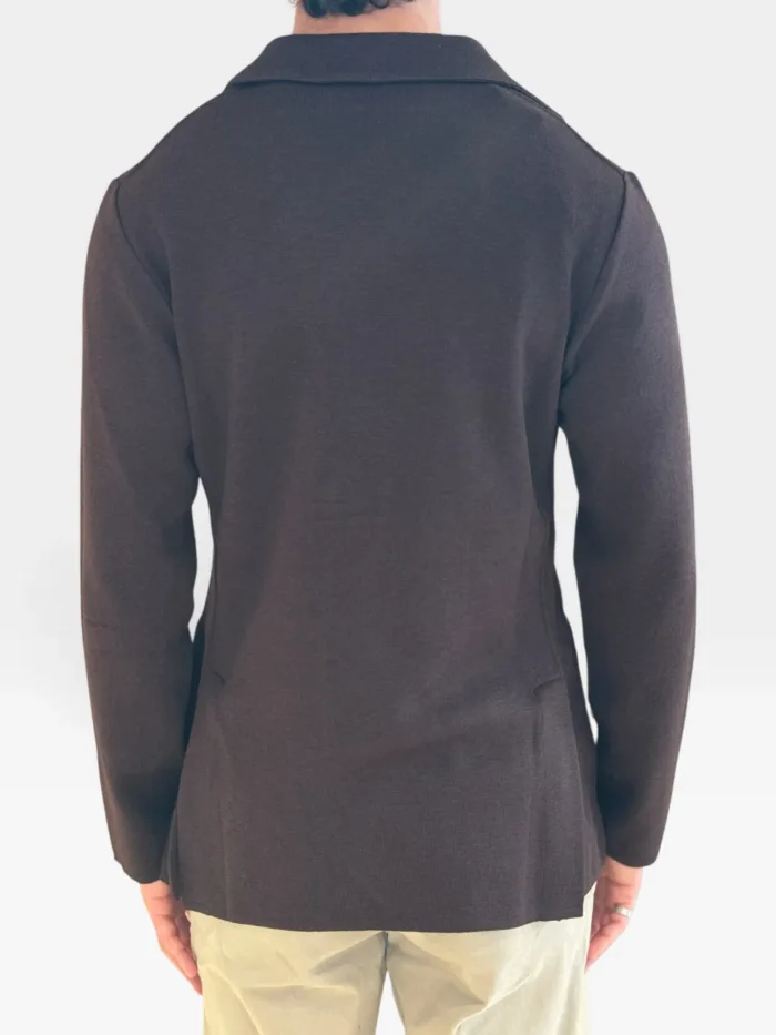 Giacca Lardini In Maglia di Lana Testa di Moro Art. CNCLJM56 CN65000 450A, foto 2 di 2