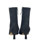 Stivaletto Pomme D'Or in Camoscio Nero Tacco 6 cm art. 6298 CAMOSCIO NERO CUOIO NERO+GOCCIA - immagine 4